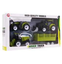 Set of Agricultural Vehicles for Kids 3 Years Old