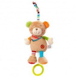 Oskar Bear Plush Toy with Music Box for Kids