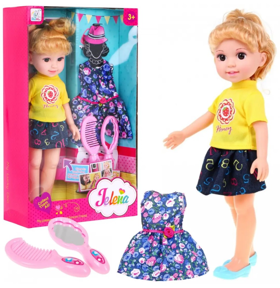 Large Styling Doll with Accessories for Kids 3+