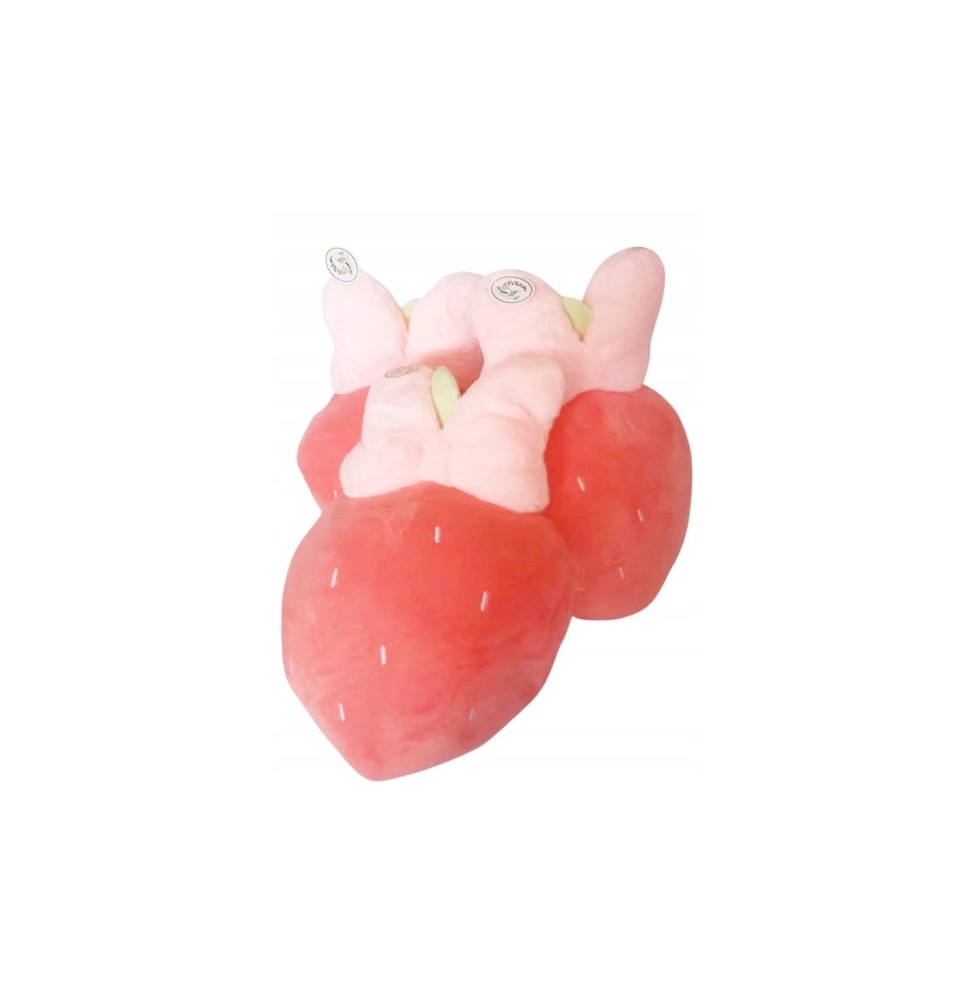 Pink Strawberry Plush Cushion 48 cm