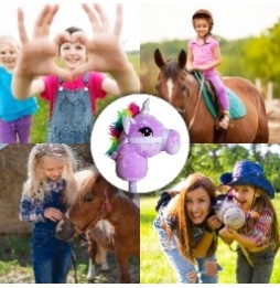 Unicorn Hobby Horse with Sound