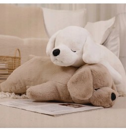 Large Dog Plush Toy with Blanket