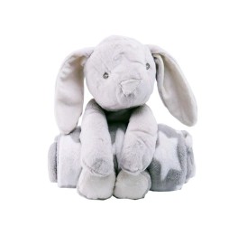 Plush Rabbit Set with Blanket