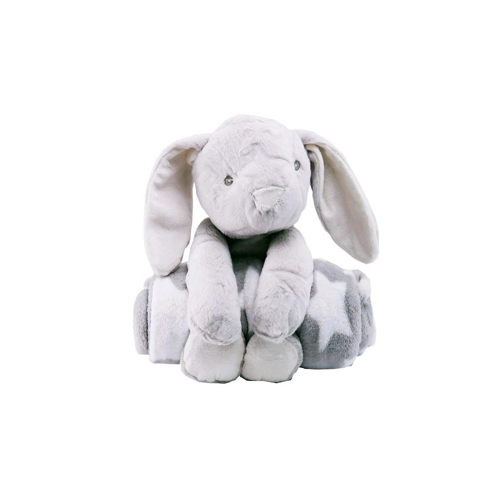 Plush Rabbit Set with Blanket