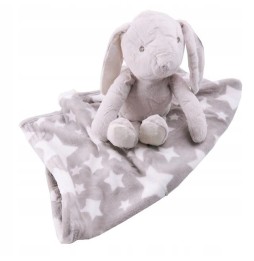 Plush Rabbit Set with Blanket