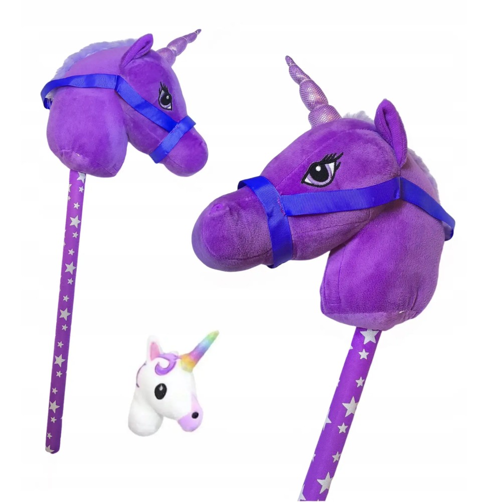 Cal pe băţ cu unicorn pentru copii