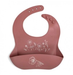 Filibabba Silicone Bib Fall Flowers Eco-Friendly