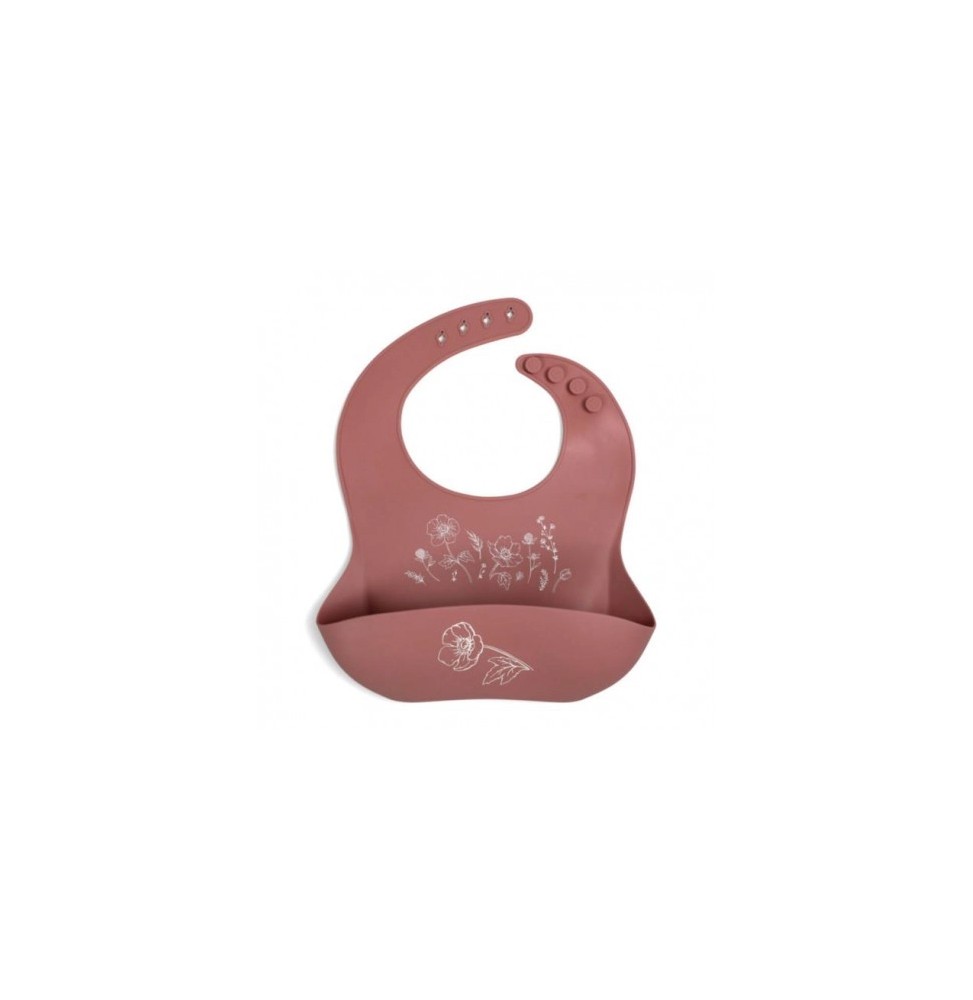 Filibabba Silicone Bib Fall Flowers Eco-Friendly