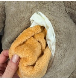 Large Dog Plush Toy with Blanket