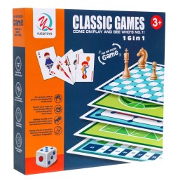 16-in-1 Board Game Set for the Whole Family