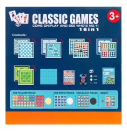 16-in-1 Board Game Set for the Whole Family