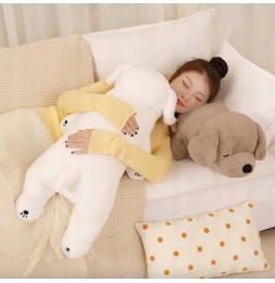 Large Dog Plush Toy with Blanket