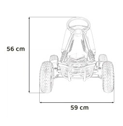 Gokart pe pedale AIR PerHour roz pentru copii