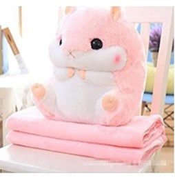 Hamster Pillow 2in1 for Kids Travel Plush