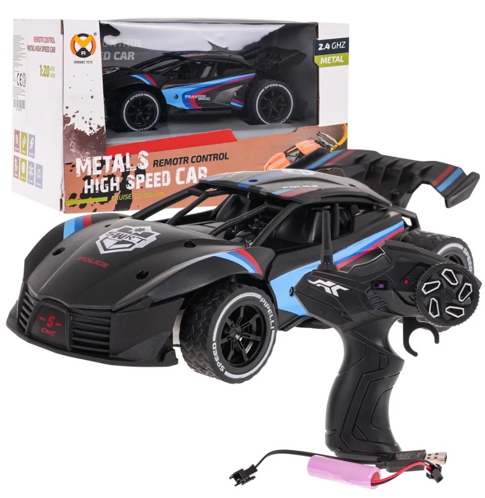 Metal Speed Car 1:20 R/C for Kids