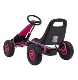 Gokart pe pedale AIR PerHour roz pentru copii