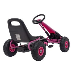 Gokart pe pedale AIR PerHour roz pentru copii