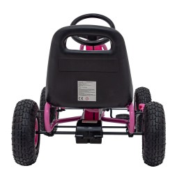 Gokart pe pedale AIR PerHour roz pentru copii