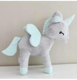 Plush Unicorn M - Gray-Pink