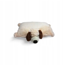 2in1 Pillow Plush White Puppy Emaj