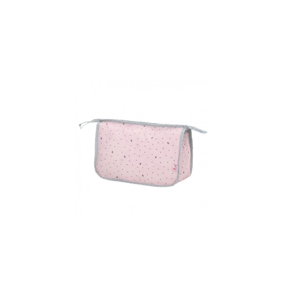 My bag's kosmetyczka leaf pink - nylon makeup bag