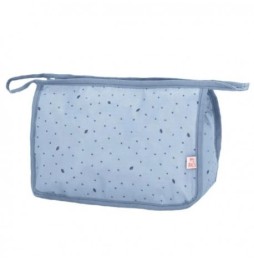 My bag's leaf blue - stylish nylon cosmetic bag