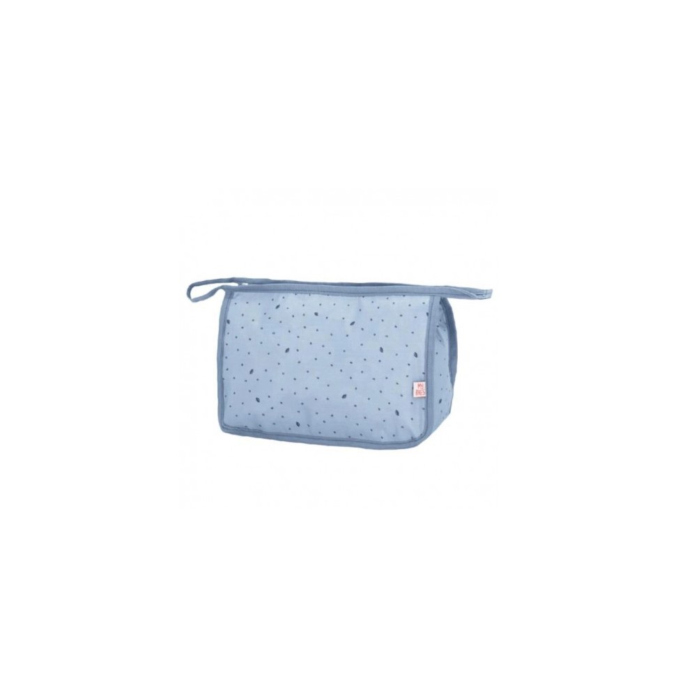 My bag's leaf blue - stylish nylon cosmetic bag