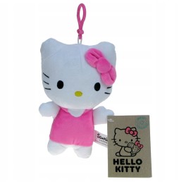 Hello Kitty Plush Toy with Keychain 18 cm Pink