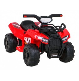 Quad Storm pentru copii - roșu, motor 25W, acumulator