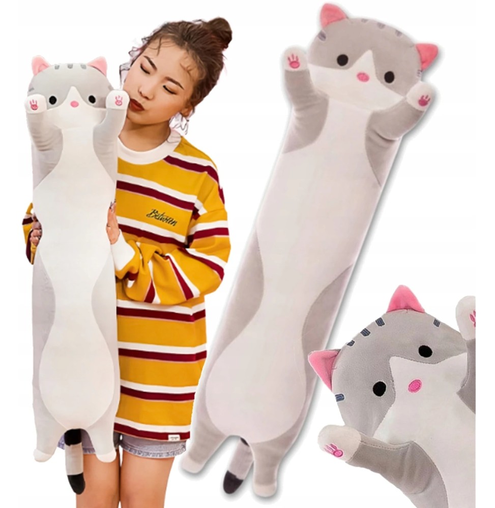 Long Plush Cat 70 cm Gray