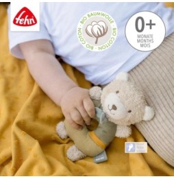 Teddy Bear Rattle Nature 3 for Kids - FEHN