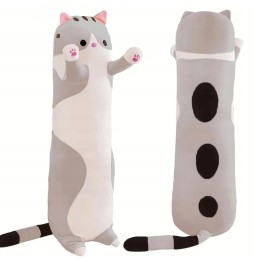 Long Plush Cat 70 cm Gray