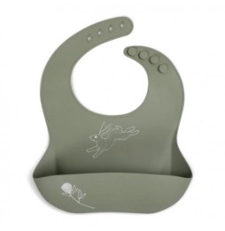 Filibabba silicone bib hare - practical and eco-friendly