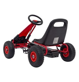 Gokart na pedały AIR PerHour dla dzieci, czerwony