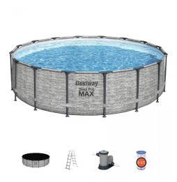 Piscina Steel Pro Max 488x122 imitație piatră 16ft