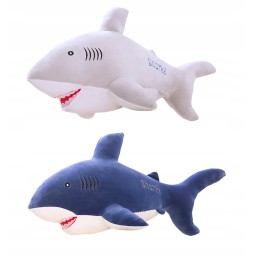 Plush Shark 60 cm - Blue and Gray