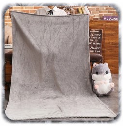 Hamster with Blanket 3in1 Gray Plush