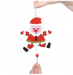 Baker Ross Santa Wooden Puppet Pack of 5