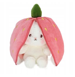 Strawberry Bunny Plush Toy 25 cm