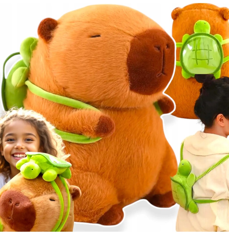 Plush Capybara 40cm with Backpack