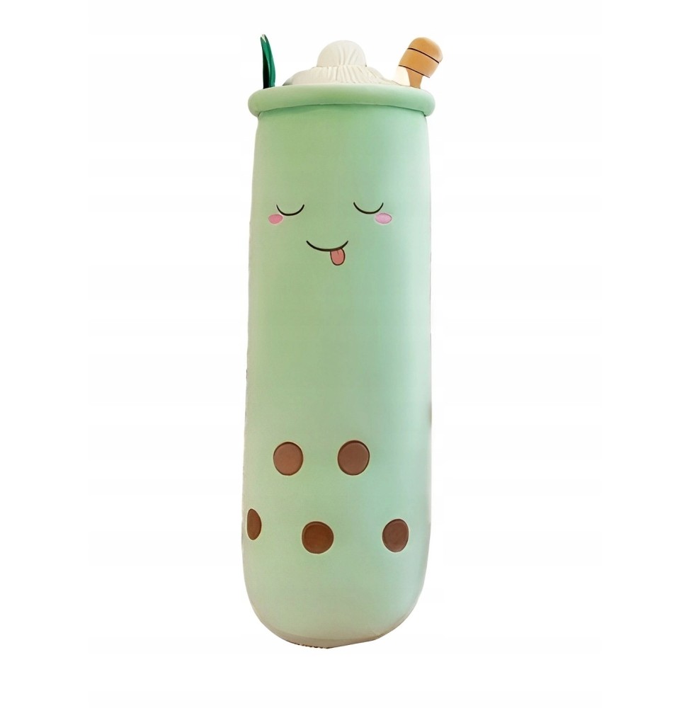 Zielona maskotka poduszka Bubble Tea 110 cm