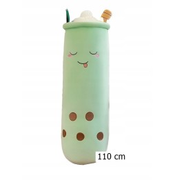 Zielona maskotka poduszka Bubble Tea 110 cm