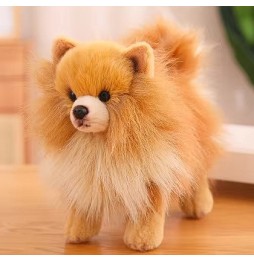Pluszak Piesek Pomeranian Brązowy