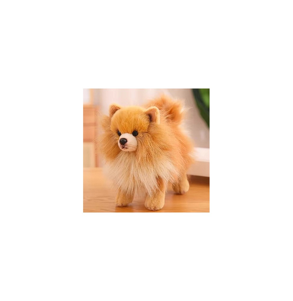 Pluszak Piesek Pomeranian Brązowy