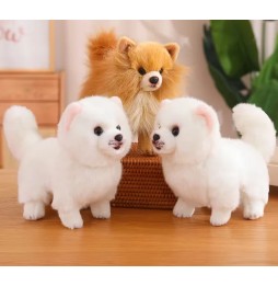 Pluszak Piesek Pomeranian Brązowy