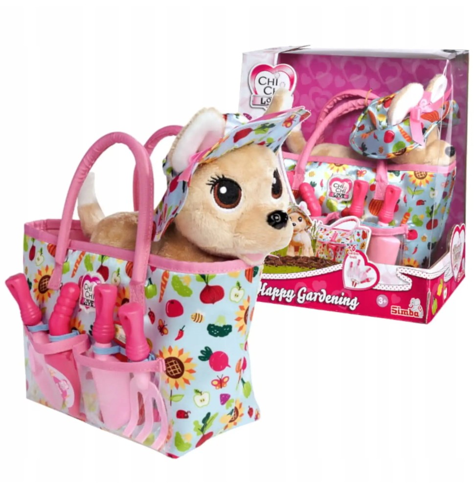 Chichi Love plush dog with bag