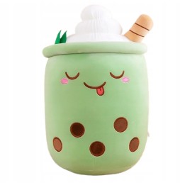 Plușă Bubble Tea verde cu cremă 70 cm