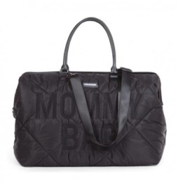 Childhome Mommy Bag Black Quilted - Stylish and Functional