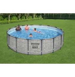 Piscina Steel Pro Max 488x122 imitație piatră 16ft