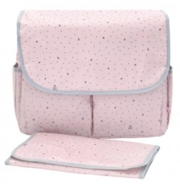 Geanta practica pentru carucior Flap Bag Leaf Pink